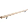 Handlauf Komplettset Buche Massivholz Ø 52 mm - 1.500 mm inkl. Konsolen