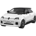 Renault 5 E-Tech, Konstruktionsspielzeug weiß, Maßstab 1:35