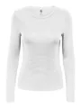JACQUELINE de YONG T-Shirt Slim Fit Rundhals Elegant JDYMILA L/S O-NECK TOP JRS NOOS