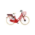 Fischer City E-Bike Cita 2.0 RETRO rot glänzend, RH 48 cm, 28 Zoll, 317 Wh