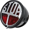 Shin Yo LED Rücklicht STOP Ø68,5mm Chrom mit Nummernbeleuchtung E-Zulassung 150