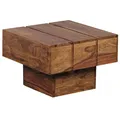 WOHNLING WL1.755 Beistelltisch Sheesham 44 cm x 44 cm x 30 cm