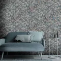 Vliestapete Zweige Blätter Blüten Floral Blau Beige Grau 10415-08 (4,47€/1qm)