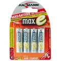 ANSMANN maxE HR6 Nickel-Metall-Hydrid AA Mignon Akku 2100 mAh 4er Pack