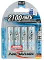 4 ANSMANN NiMH Akku maxE, Mignon (AA) 2.100 mAh, 4er Blister
