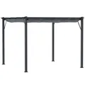 Outsunny Pavillon, BxHxT: 300 x 223 x 300 cm, Polyester/Aluminium - grau