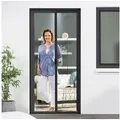 empasa Insektenschutz-Schiebetür "SMART", Rollo Tür für Balkon und Terrassen grau 160 cm x 220 cm