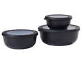Mepal Cirqula Multischüssel-Set 3-teilig rund Nordic black 350-1250 ml
