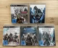 5x Sony PS3 Spiele • Assassin's Creed + Rogue + Geburt + Creed III Heritage #B21
