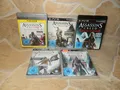 5x Assassin's Creed: 2, 3, Revelations, Black Flag & Rogue - für PS3 - sehr gut