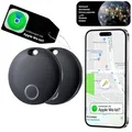 S&T DESIGN Smart Tag Koffer Hunde Tracker kompatibel mit Apple Wo GPS-Tracker iOS GPS Tracker Wasserdicht Wo Ist Kompatibeler Tracker für Apple