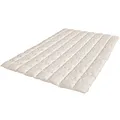 Öko Planet Bettdecke Medium 100% Bio Baumwolle 135x200 cm, Ganzjahresdecke für Allergiker Geeignet, Waschbar bis 60°C, Hautfreundlich, Weiß