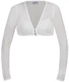 MarJo - Damen Trachten Bluse Langarm GR-8-Hanja-Dorina LA (300300-020037), Größe:34, Farbe:Off White (3497)
