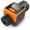 Brandson - Wasseruhr Wasserzähler digital 3/4 Zoll - Durchflussmesser - praktische Wasseruhr für den Garten - 4 Modi zur Kontrolle des Wasserverbrauchs - Wassermengenzähler - Innen- und Außeneinsatz