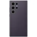 Samsung Vegan-Lederhülle für Galaxy S24 Ultra, Dunkelviolett