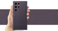 Original Samsung S24 Ultra Hülle Case Cover Hochuen Vegan Leather Violet
