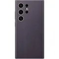 Samsung Galaxy S24 Ultra Vegan Leather Case - Dark Violet