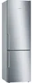 BOSCH Kühl-/Gefrierkombination Serie 6 KGE398IBP, 201 cm hoch, 60 cm breit, Low Frost, VitaFresh Schublade, Big Box, LED-Licht, Super Kühlen