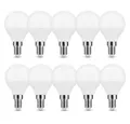 Aigostar LED-Leuchtmittel 6W E14 LED Lampe Birne Leuchtmittel Leuchte G45 Kugel Milchglas 500, 10 St., Kaltweiß, Mini Lampe Leuchte weißes licht 10er Set