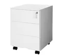 SONGMICS Rollcontainer Schubladenschrank, mobiler Aktenschrank, Metallschrank 45x39x53cm