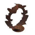 Gartenskulptur Edelrost Gartendeko 38 cm Rost Dekofigur Dekoration Skulptur Deko