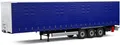 Solido Modellauto Modellauto Maßstab 1:24 Tarpolin Anhänger blau S2400504
