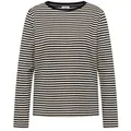 CECIL Longsleeve TOS Basic Melange Stripe T-Shi universal blue M (40)