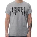 Shirtracer T-Shirt Unfassbar wie viele Leute den Kopf drehen um diesen Text zu lesen Sprüche Statement mit Spruch grau M