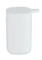 WENKO Seifenspender Mod. Davos für 350 ml Flüssigseife aus hochwertigem Kunststoff BPA-frei stilvolles Design für Bad und Küche Weiß matt 9,8 x 13 x 7,8 cm