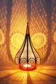 Orientalische Marokkanische Laterne Windlicht Garten Metall Vintage Tischlaterne