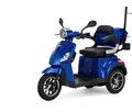 Elektromobil Veleco Draco - Elektromagnetische Bremse - 3-Rad Seniorenmobil - Fertig montiert - Mobilitätsroller - Stabil uns Sicher (Blau)