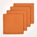 Homescapes - Stoffservietten Aus Baumwolle, 4er-set, Terracotta