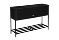 ESTEXO Hochbeet Polyrattan Blumenbeet 100x30x70 cm Kräuterbeet Gemüsebeet Schwarz