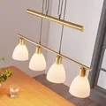 Pendelleuchte Lindby, Simeon, dimmbar, Gold / Messing, für Wohnzimmer, Glas, Modern - 72.5 - 13 - 12