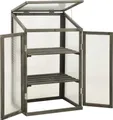 vidaXL Gewächshaus 60x45x100 cm Tannenholz