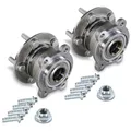 BESTPRICE 2x Radlager mit Radnabe hinten mit Achsmutter mit Befestigungsmaterial