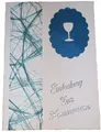 10 x Einladung Einladungskarte Kommunion Einladungen türkis KK018