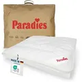 Paradies Kunstfaserbettdecke Prima Bio, Füllung: 100% Polyester, Bezug: 100% Baumwolle kbA, leichte Sommerdecke 155 cm x 220 cm