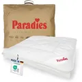 Paradies Bettdecke 155x220 cm "Prima Bio" pflegeleicht und atmungsaktiv, Sommer - Weiß