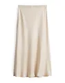 someday Damen Midirock | ODINIA Detail Satinrock in A-Linie Natural Glaze, 36
