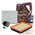 INSPEKTIONSPAKET + 5l 5W-30 FÜR FORD FIESTA 5 JH JD FUSION JU 1.25 1.4 1.6 01-12