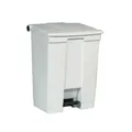 Newell Brands Germany GmbH Rubbermaid Step-On Treteimer 68 l, Tretabfalleimer aus Polyethylen, weiß 6145-00-WHT
