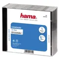 HAMA CD-Leerhülle Standard, 5er-Pack, Transparent/Schwarz (00044744) #24993632