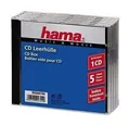 Hama 00044744 CD-Leerhülle Standard 5er-Pack Transparent,Schwarz