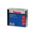 Hama 00044744 CD-Leerhülle Standard 5er-Pack Transparent,Schwarz