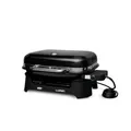 Weber Lumin Elektrogrill/Anbraten, Räuchern, Dämpfen, Kochen und Warmhalten, Bis zu 315 °C, Porzellanemaillierte Gusseisenroste, 33 x 49 cm Grillfläche, Schwarz (92010979)