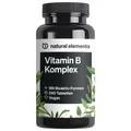 natural elements Vitamin B Komplex – 240 Tabletten – mit 8 essenziellen B-Vitaminen & Kofaktoren