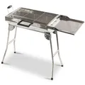 Mangal Schaschlikgrill Edelstahl Klappbar Grill Holzkohlegrill Мангал Standgrill