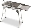 Edelstahl Holzkohle Grill mit Tasche + Rost Aladdin Portabler Mangal BBQ Мангал