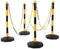 KS Tools 117.1550 Absperrpfosten-Satz mit Kette, 13-tlg